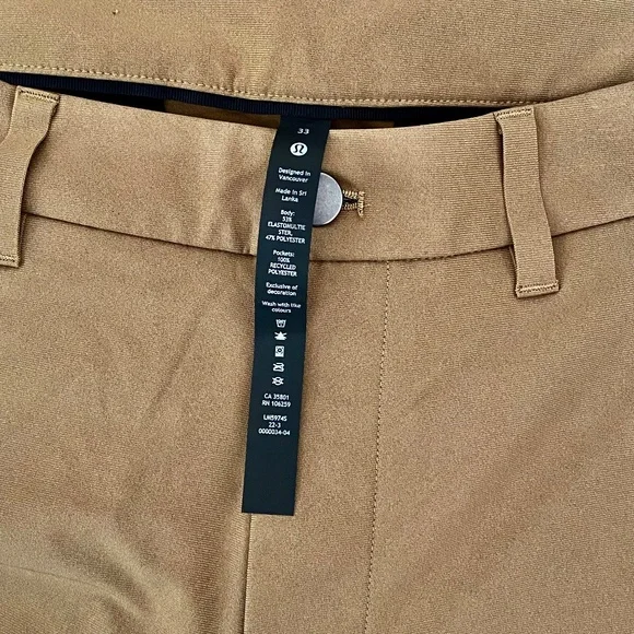 Lululemon Commission Warpstreme Slim Pant - 33x32 - Picture 10 of 10